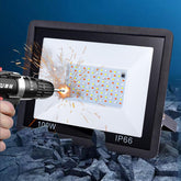 RGB LED Floodlight 100W Flood Light Remote Control Outdoor Wall Washer Lamp-TI00871-Veeddydropshipping